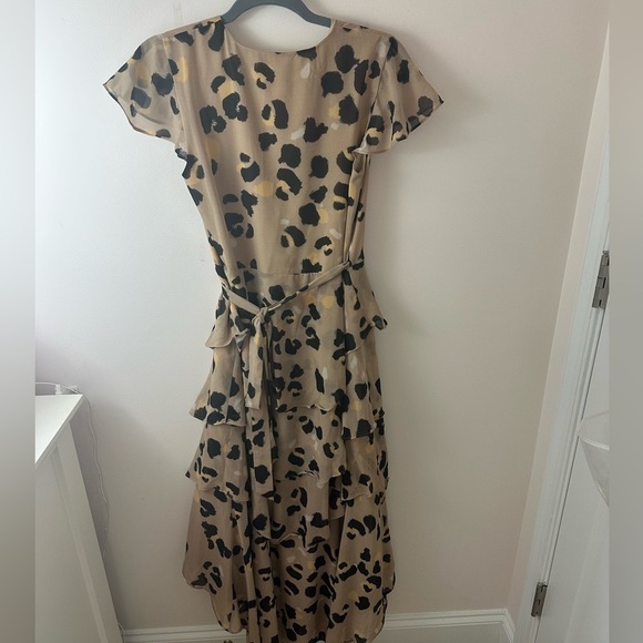Anthropologie HUTCH Lala Leopard Wrap Maxi Dress XS - Picture 4 of 15